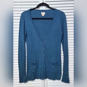 Mossimo Teal Cardigan - S